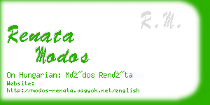 renata modos business card